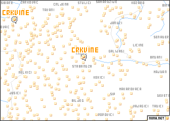 map of Crkvine