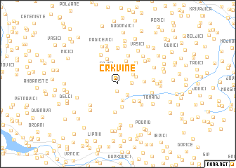 map of Crkvine