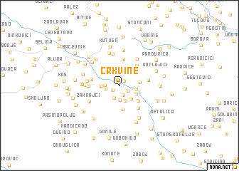 map of (( Crkvine ))