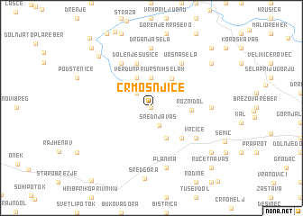 map of Črmošnjice