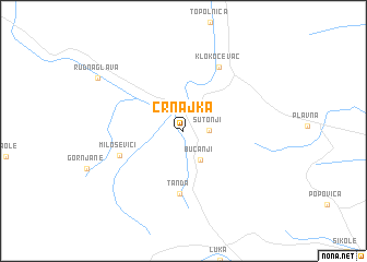 map of Crnajka