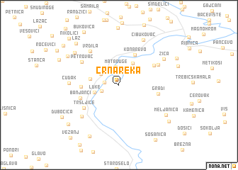 map of Crna Reka