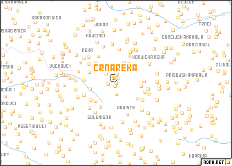 map of Crna Reka