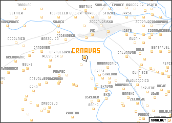 map of Črna Vas