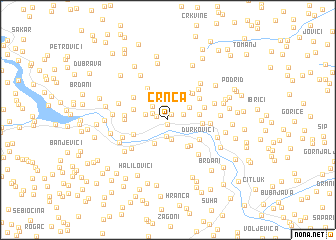 map of Crnča