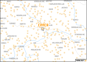 map of Crnča