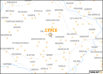 map of Crnče