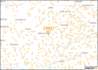 map of Crnci