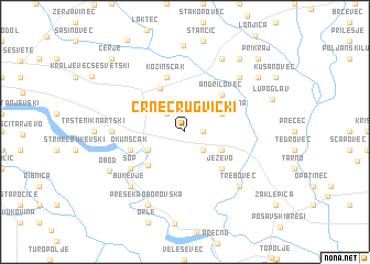 map of Črnec Rugvički