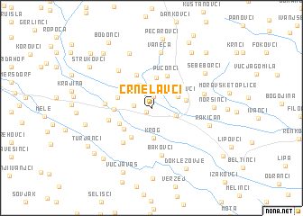 map of Črnelavci