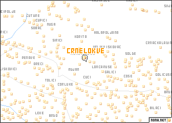 map of Crne Lokve