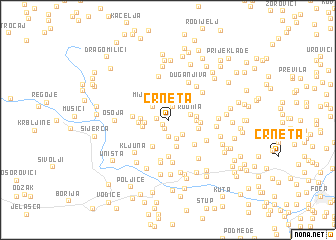 map of Crneta