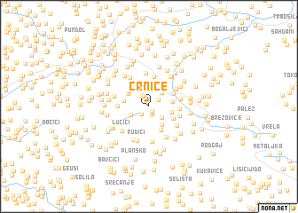 map of Crnice