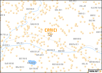 map of Crnići