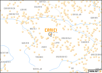 map of Crnići