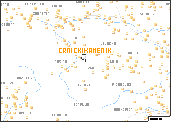 map of Crnički Kamenik