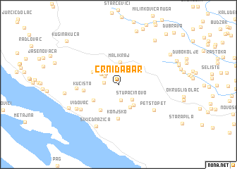 map of Crni Dabar