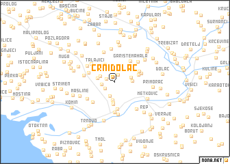 map of Crni Dolac