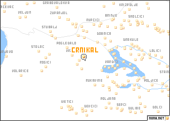 map of Crni Kal