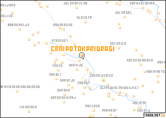 map of Črni Potok pri Dragi