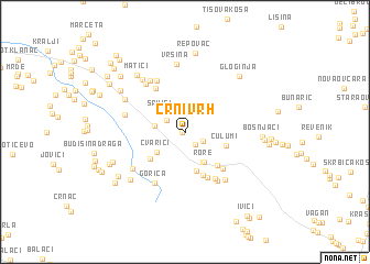 map of Crni Vrh