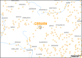 map of Crni Vrh