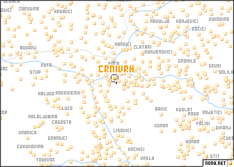 map of Crni Vrh