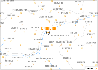 map of Crni Vrh