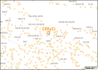 map of Crnjci