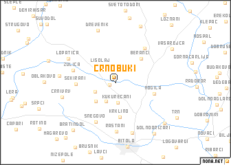 map of Crnobuki