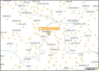 map of Crnovršam