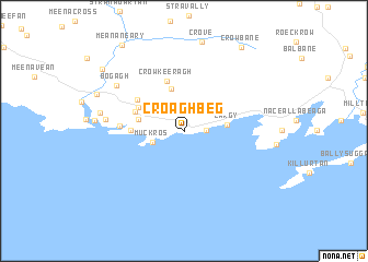map of Croaghbeg