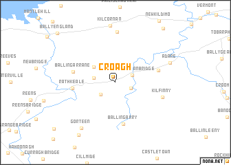 map of Croagh