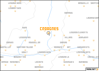 map of Croagnes