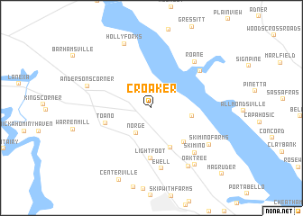 map of Croaker