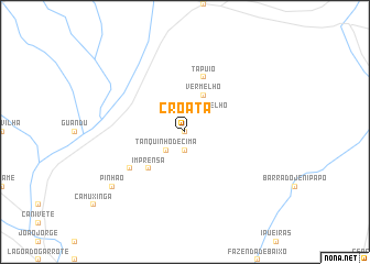 map of Croatá