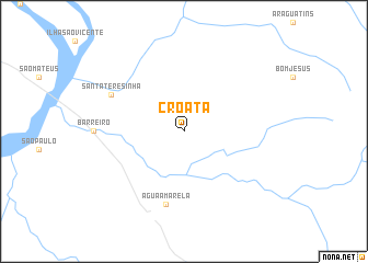 map of Croatá