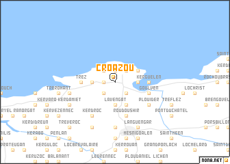 map of Croazou