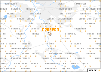 map of Cröbern