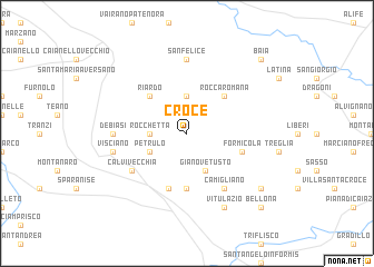 map of Croce