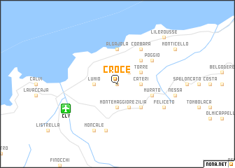 map of Croce