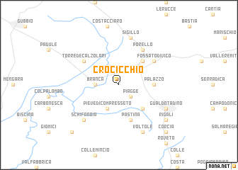 map of Crocicchio