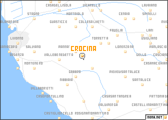 map of Crocina