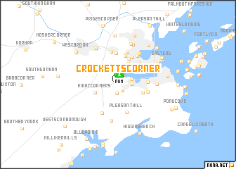 map of Crocketts Corner