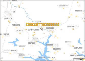 map of Crocketts Crossing