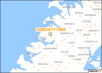 map of Crockett Town