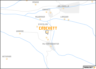 map of Crockett