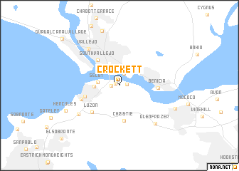 map of Crockett
