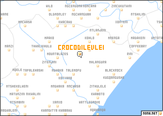 map of Crocodilevlei