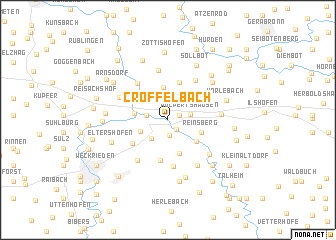 map of Cröffelbach